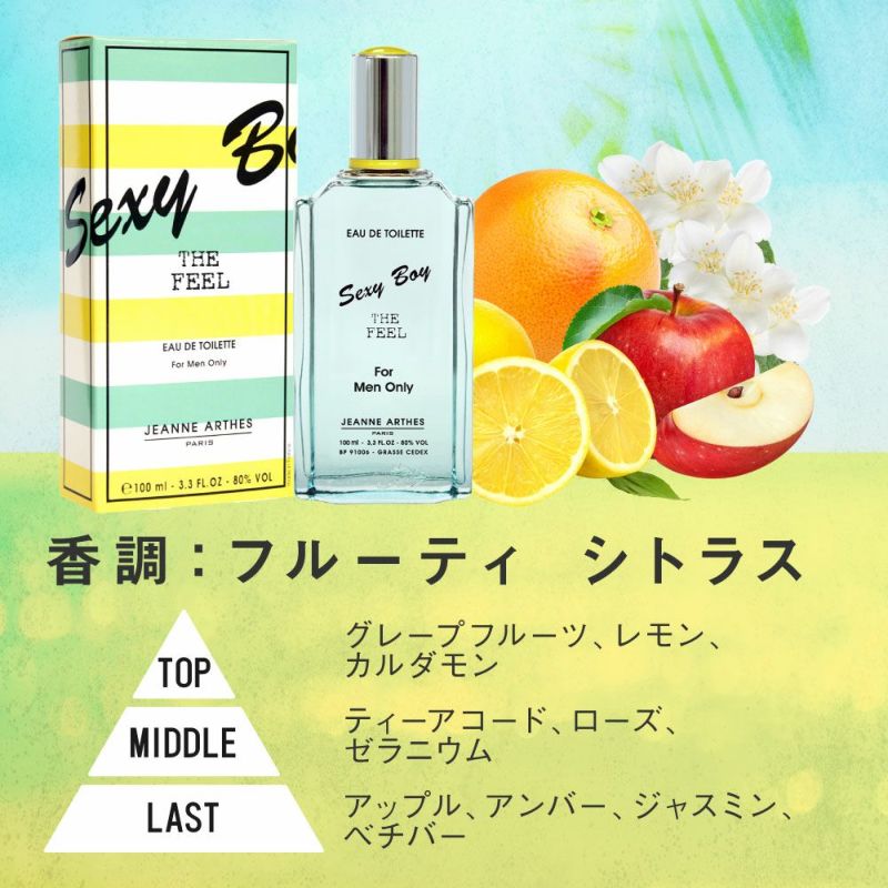 ジャンヌアルテス セクシーボーイ ザ フィール オードトワレ 100ml